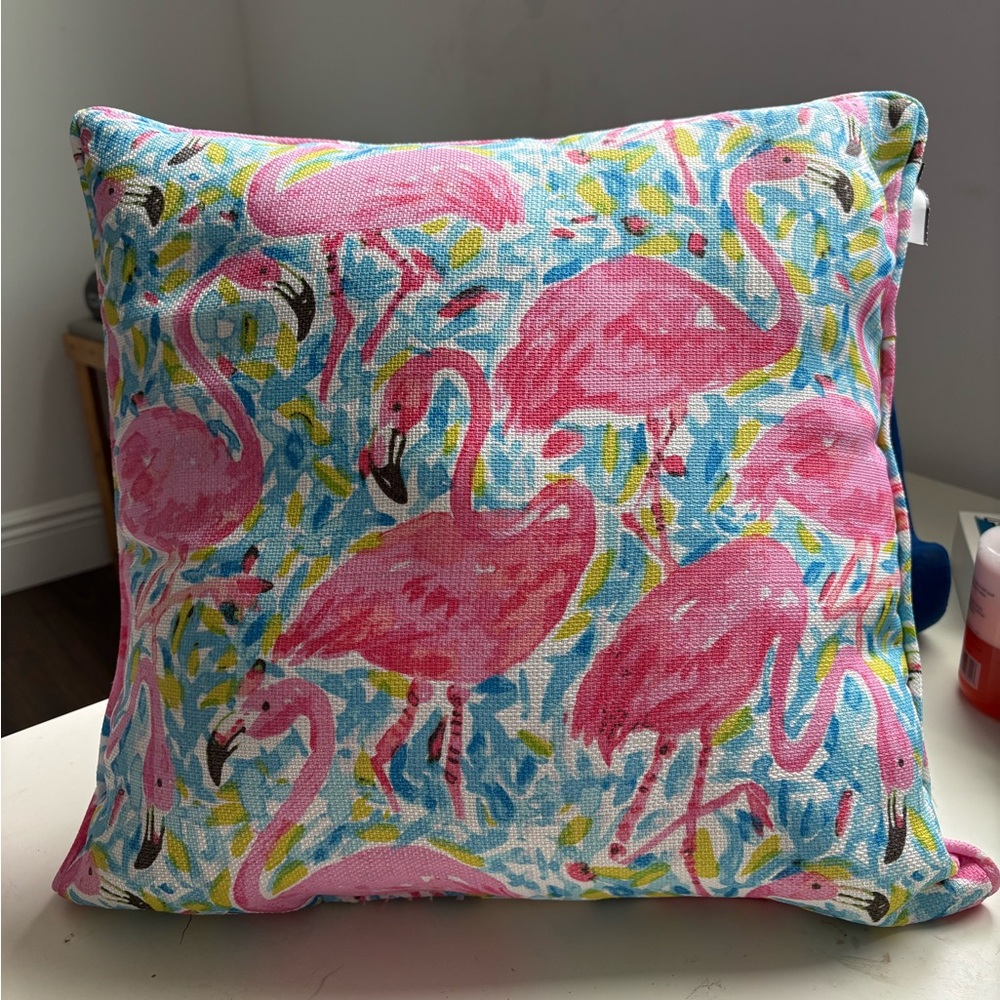 Pink Tropical Flamingo Pillow Decor